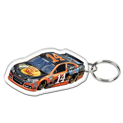 Tony Stewart 2014 Wincraft #14 Bass Pro Shops Acrylic Key Ring Mirrored FREESHIP Cover