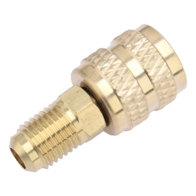 1stk R32 auf R410a Klima Messing Adapter F 5/16 M1/4 SAE Klimaanlagen - Bild 1 von 4