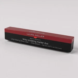 Laura Geller Brow Sculpting Marker Duo Brown 0.027oz Long Wearing Color - Picture 1 of 4