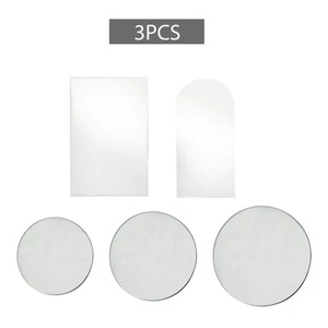 3x Solid Mirror Trays Photo Props Decorations Home Decor, Decorative, - Picture 1 of 25