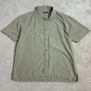 REI Mens Button Up Shirt Rayon Blend Medium Green Outdoors - Picture 1 of 7