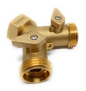 Valvola separatore acqua lavatrice Y Wye, 3/4 F-GHT, 2X 3/4 M-GHT, ottone - Foto 1 di 3