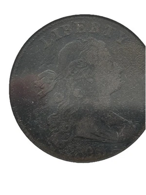 1798 draped bust large cent Anacs G6 - Image 1 of 3