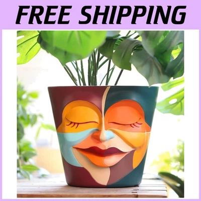 Unique Face Plant Pot for Indoor & Outdoor - Image 1 of 4