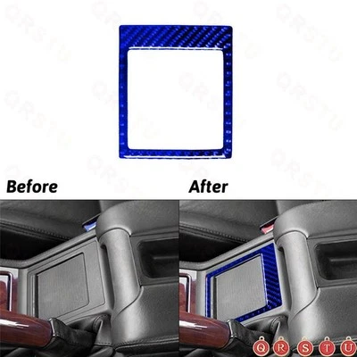 Cubierta de caja de almacenamiento central de fibra de carbono azul para BMW Serie 5 M5 E39 1998-03 Foto 1 de 4