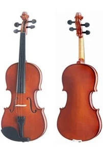 Mendini MA350 Satin Antique Solid Wood Viola w/Case, Bow, Rosin, Bridge - 13" - Picture 1 of 4
