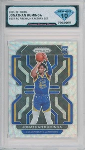 2021-22 Prizm Jonathan Kuminga #307 Rc Silver Wave Factory Set💎DSG 10 Gem Mint - Bild 1 von 2