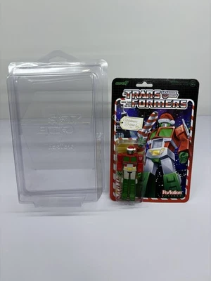 Christmas Optimus Prime Transformers ReAction Super7 Holiday Action Figure MOSC - Image 1 of 3