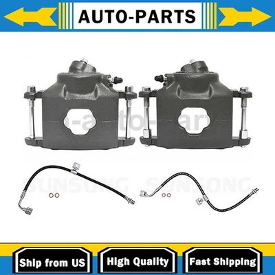 Pinza de freno delantera con mangueras lado conductor pasajero se adapta a Chevrolet C10 4,1 L_ Foto 1 de 4