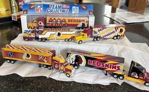 Vintage NFL Washington (Redskins) Commanders Semi Trailer Trucks 95,00,01,04,06 - Picture 1 of 14