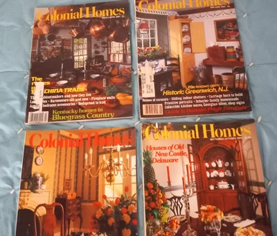 COLONIAL HOMES MAGAZINE - 1980 - March thru October - Unread - Vintage - Image 1 of 4