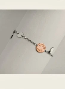 Pulsera Hermés oro rosa plata unisex embalaje original joyería modelo Ex-Libris - Imagen 1 de 9