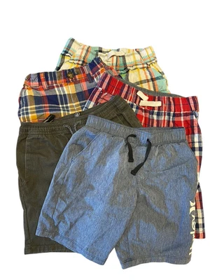 Lote Pantalones Cortos Niños Talla 6 Board Madras Board Hurley Nautica Carters Volcom Patinador Foto 1 de 4