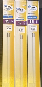 Great Value LED Light Bulb 7W (15W Equivalent) T8 T12 Replacement 800 Lum(3pack) - Picture 1 of 2