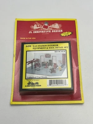 JL Gas Station Interior Equipment & Tool Set - Model Railroad Building - Image 1 of 2