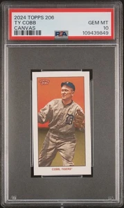 2024 Topps 206 Ty Cobb SSP CANVAS PSA 10 /20 *POP 2* - Picture 1 of 2