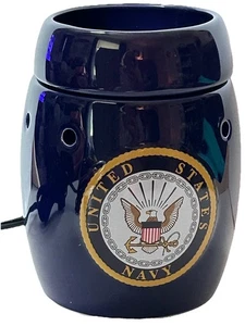 Scentsy United States Navy Retired Full Size Wax Warmer Navy Blue New-Open Box - Picture 1 of 15