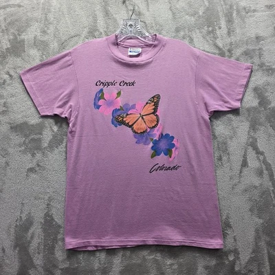 Camisa De Colección Cripple Creek Colorado Mediana Puntada Única Hecha en EE. UU. Años 80 Foto 1 de 4