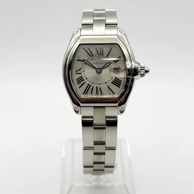 Reloj Cartier Roadster Damas Modelo Pequeño W62016V3 32mm Acero Inoxidable Foto 1 de 4