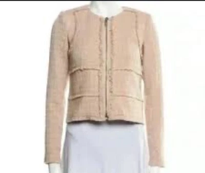 Blazer Rebecca Taylor Tweed Cremallera Talla 8 Foto 1 de 4