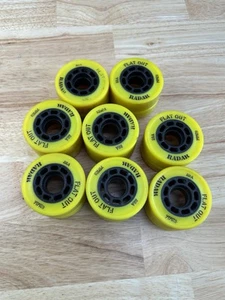 Radar Flat out 88A 62MM Roller Derby Skate Wheels Yellow - Picture 1 of 2