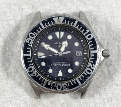 Citizen Eco-Drive Divers Watch 7878-H10716 for Parts or Repair  - Image 1 of 3