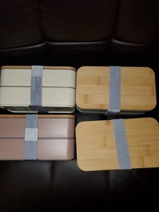 Bento Lebensmittel Aufbewahrungsbox Kunststoff 4 Stück Neu - Bild 1 von 3