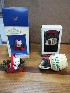 Punze Andenken Ornamente Welpenliebe und Kätzchen Kekse Neu im Karton - Bild 1 von 3