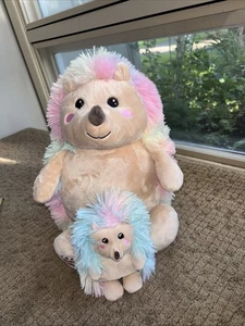 Build-A-Bear Workshop Igel Plüschtier Stofftier Spielzeug Regenbogen Set 2 BAB Baby - Bild 1 von 11