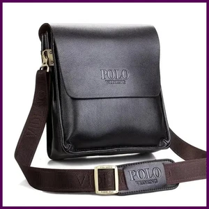 Umhängetasche Herren Messenger Bag Leder PoloS Handtaschen Schulter Reisetaschen - Bild 1 von 26