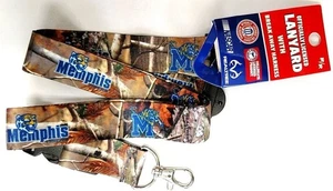 Memphis Tigers CAMO RR Deluxe 2-Sided Lanyard Breakaway Keychain University of - Picture 1 of 1