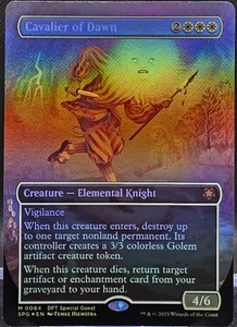 Cavalier of Dawn #84 Aetherdrift Borderless Foil Mythic - Special Guest - Picture 1 of 2