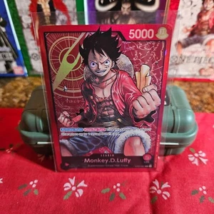Errata-Monkey D Luffy - ST01-001 L - One Piece Card Game Holo English - Picture 1 of 5
