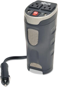 200W Car Power Inverter with 2 Outlets & 2 USB Charging Ports, Cup Holder Design - Picture 1 of 6
