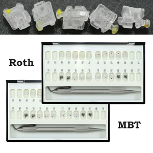 Orthodontic Self Ligating Brackets Braces Damon Clear Ceramic Roth MBT 022 345 - Picture 1 of 37