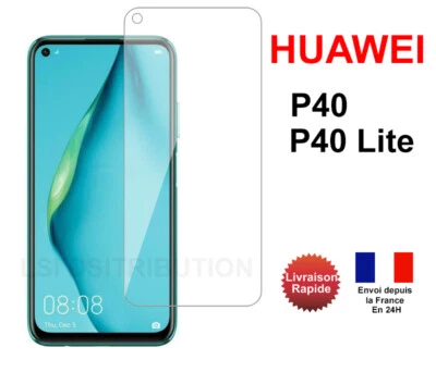 - SANS MARQUE/GÉNÉRIQUE POUR HUAWEI Verre trempé Huawei P40 Huawei P40 Lite vitre film protection écran