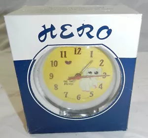 New in Box Hero Wind-up Alarm Clock - Animated Elephant - Made in Japan - Picture 1 of 5