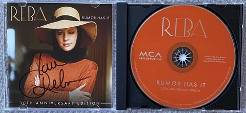 Reba McEntire Signed In Person Rumor Has It CD Cover - Authentic, Country Music Cover