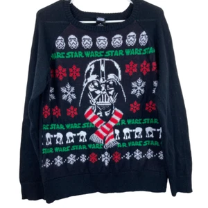 Star Wars Darth Vader Youth XL Boy Girls Christmas Sweater Adult sz Small - Picture 1 of 4