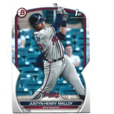 2023 Bowman Atlanta Braves Justin-Henry Malloy 1st Bowman card
