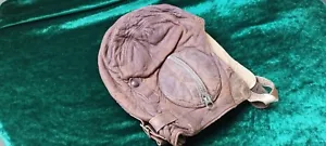 ** YUGOSLAVIAN** JNA PILOT HELMET AUTHENTIC LEATHER HAT MADE IN YUGOSLAVIA - Picture 1 of 13
