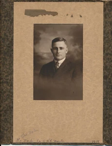 Vintage Original Photograph Of Ola Martin son of H. B. Martin In A Folder - Picture 1 of 4
