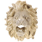 Outdoor Lion Head Wall Fountain with Incense Burner and Waterfall Nozzle