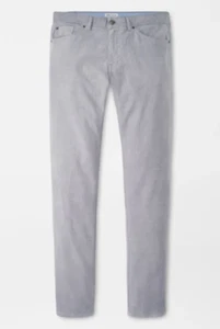 Peter Millar Superior Soft Corduroy Five-Pocket Pants Mountain Grey ~ W 42 L 33 - Picture 1 of 1