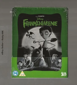 DISNEY'S FRANKENWEENIE - UK EXCLUSIVE 3D + 2D BLU RAY STEELBOOK - NEW & SEALED - Picture 1 of 3
