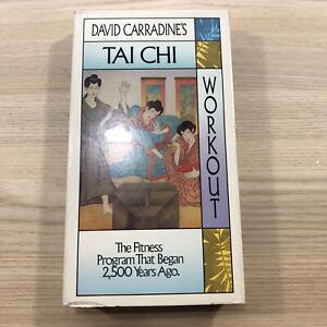 David Carradine's Tai Chi Workout VHS 1999 