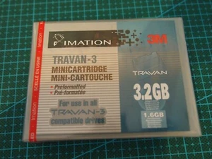SEALED! Imation 3M Preformatted Travan-3 Mini Cartridge 1.6GB/3.2GB - Afbeelding 1 van 1