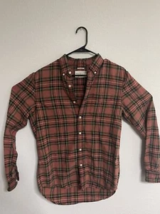 Denim & Supply Ralph Lauren Rojo Cuadros Botones Talla Mediana Algodón - Imagen 1 de 4