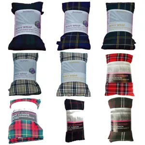 Neu TARTAN Weizen Wärmebeutel Kühlpackung rein mikrowellengeeignet gefrierbar Lavendel heiß - Bild 1 von 8