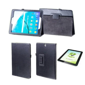 Für Samsung Galaxy Tab A 8.0 2019 T290 Schwarz Etuis Tasche Kunst Leder + Glas - Bild 1 von 2